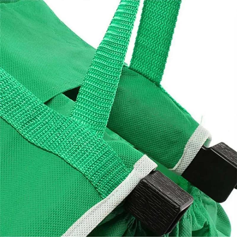 1PCS Supermarket Shopping Bag Thickened Large Capacity Handbag, Foldable Reusable Shopping Bag Eco-Friendly Rod Tote Bag