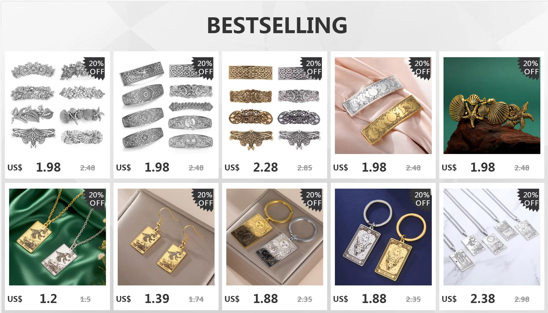 Viking Barretten Haarnadel Zubehör Wicca Tiara Vintage Kelten Baum des Lebens Blume Haarspangen Frauen Mädchen Haarspangen für Frauen Haarkamm für Frauen Haarzubehör für Frauen – Detail 1
