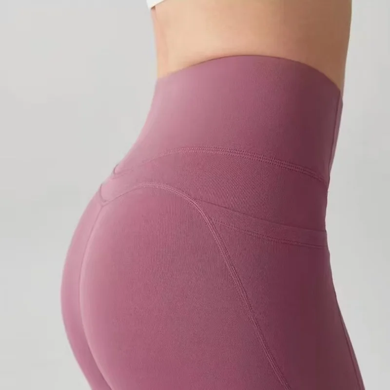 Yoga-Leggings mit hoher Taille und Taschen, Damen Scrunch Butt Lifting Bauchkontrolle Kompressions-Fitness-Strumpfhose – Detail 14