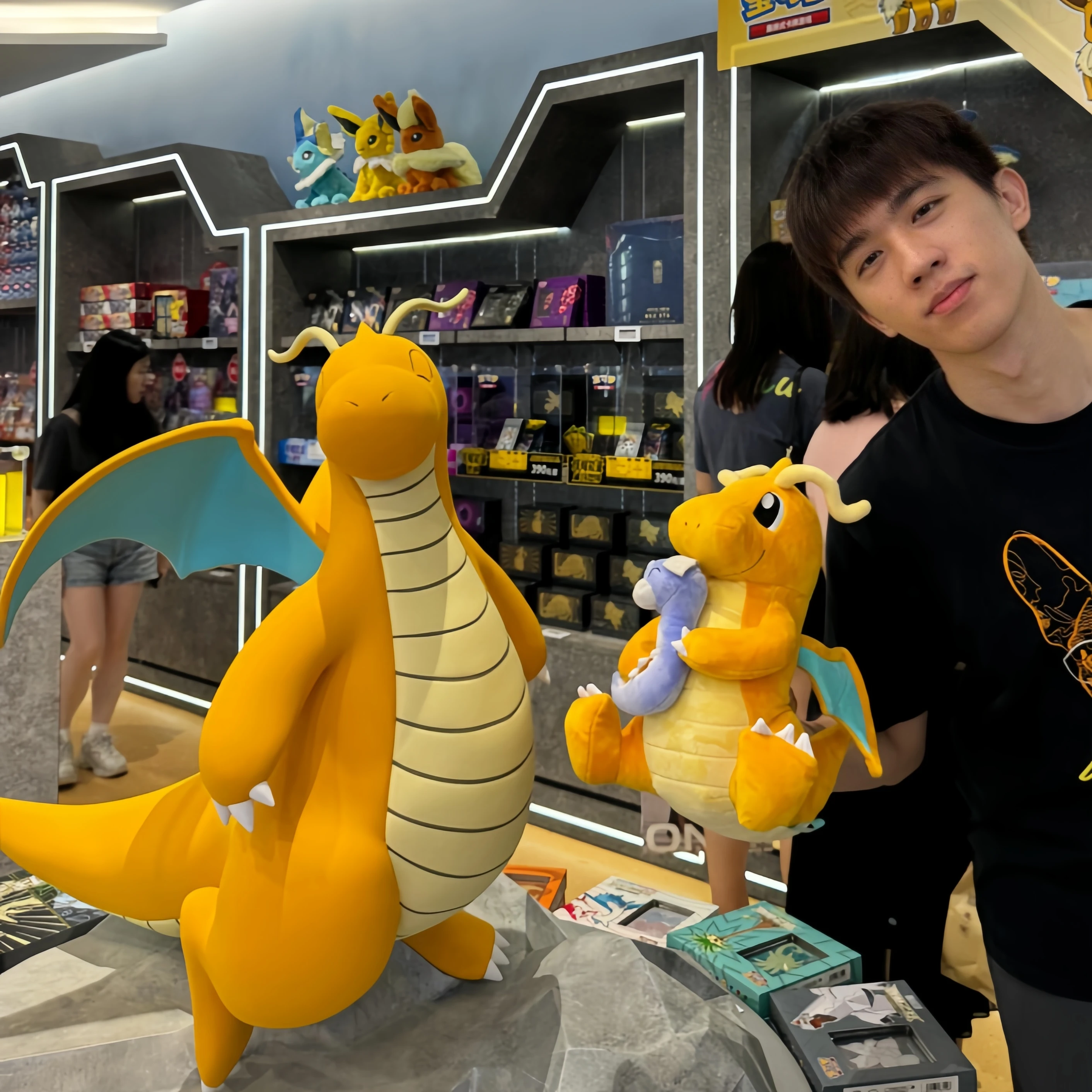 

Плюшевая игрушка Pokemon Dragonite с Дратини, Пикачу, Тиранитар, Чаризард, Генгар, Спригатито, милая версия, аниме-игрушки