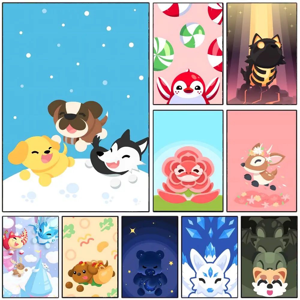 Simulation Game A-adopt Me! Poster Modern Home Decoration Interior Design & Contemporary Wall Art Collection