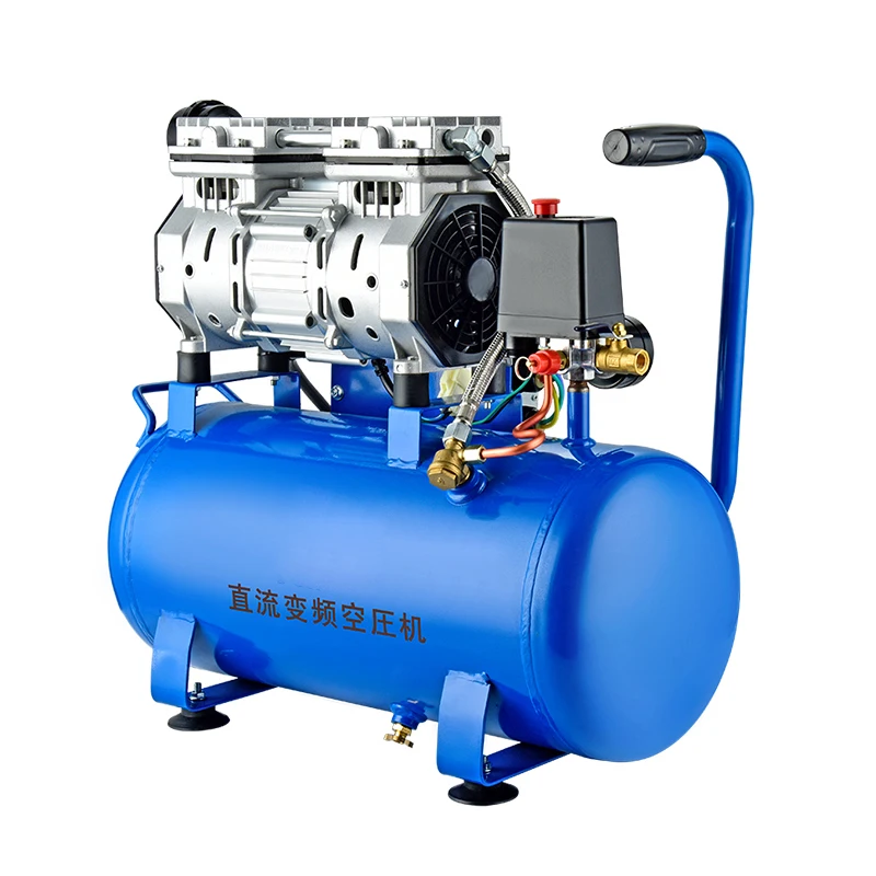 550W Oil-less Air Compressors Super Silent Air Compressor 9L 18L 30L Small Air Pump Air Compressor Visual Hydraulic Gauge