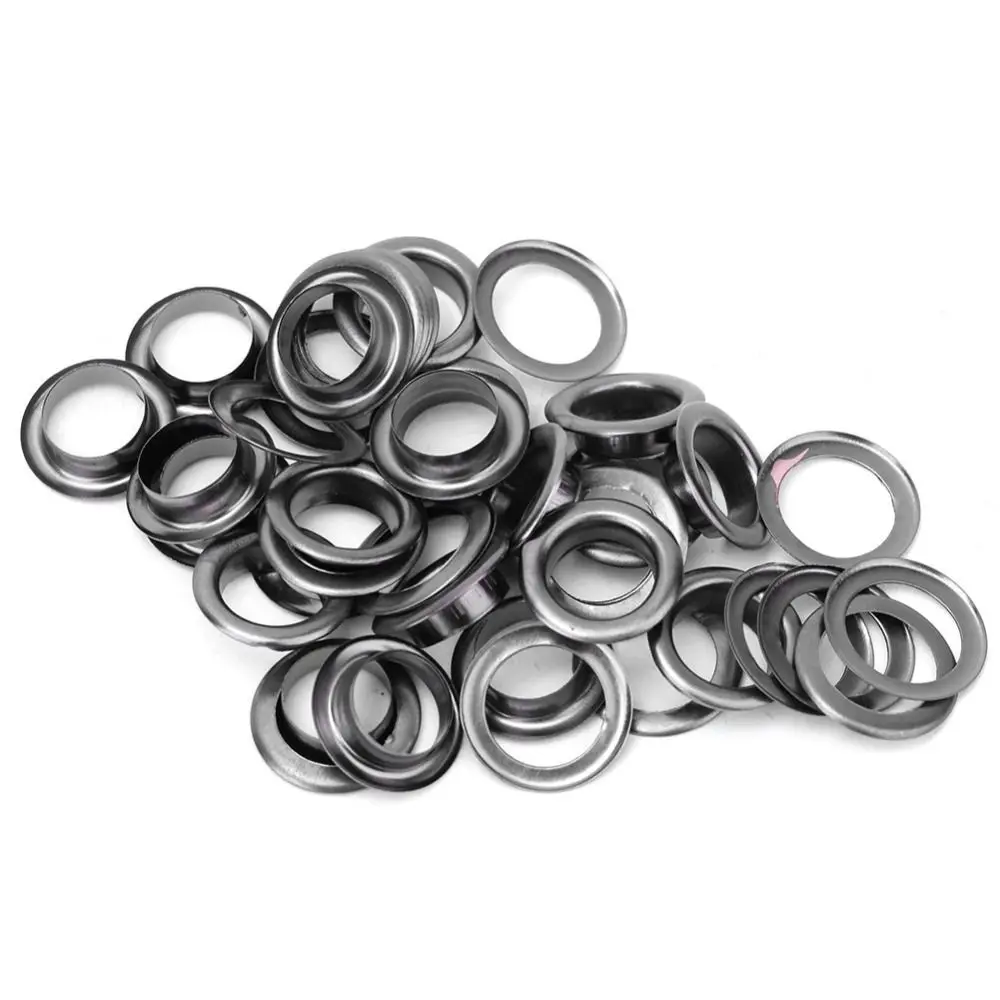 100set Durable 14mm Diameter Metal Eyelets Kit Heavy Duty Reinforced Brass Grommets Copper Eyelets For DIY Project