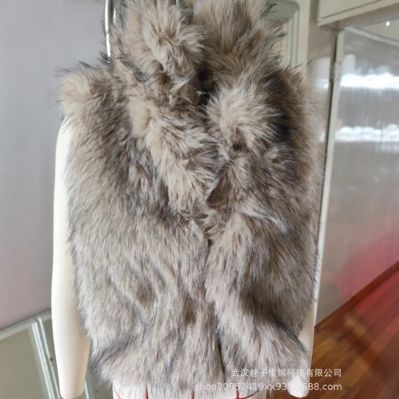 2025 Gilet in pelliccia artificiale con temperamento moda autunno e inverno