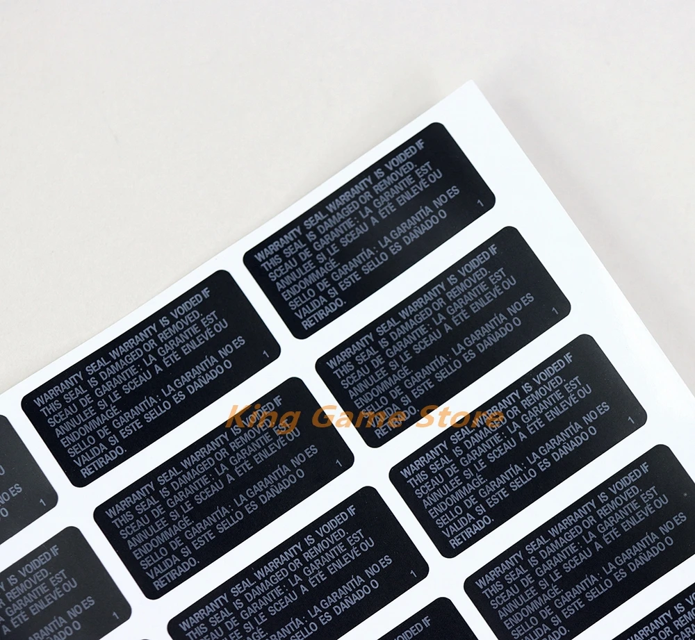 Autocollant d'étiquette de sceau de sécurité pour coque de boîtier hôte, sceaux de garantie PS3, remplacement, 15 pièces