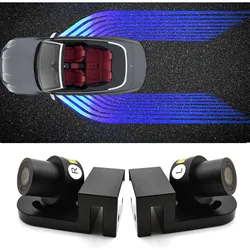 Car Body Projector Lights, HD Angel Wings Door Projector Ghost Shadow Light Kit, LED Welcome Projection Lights-Universal