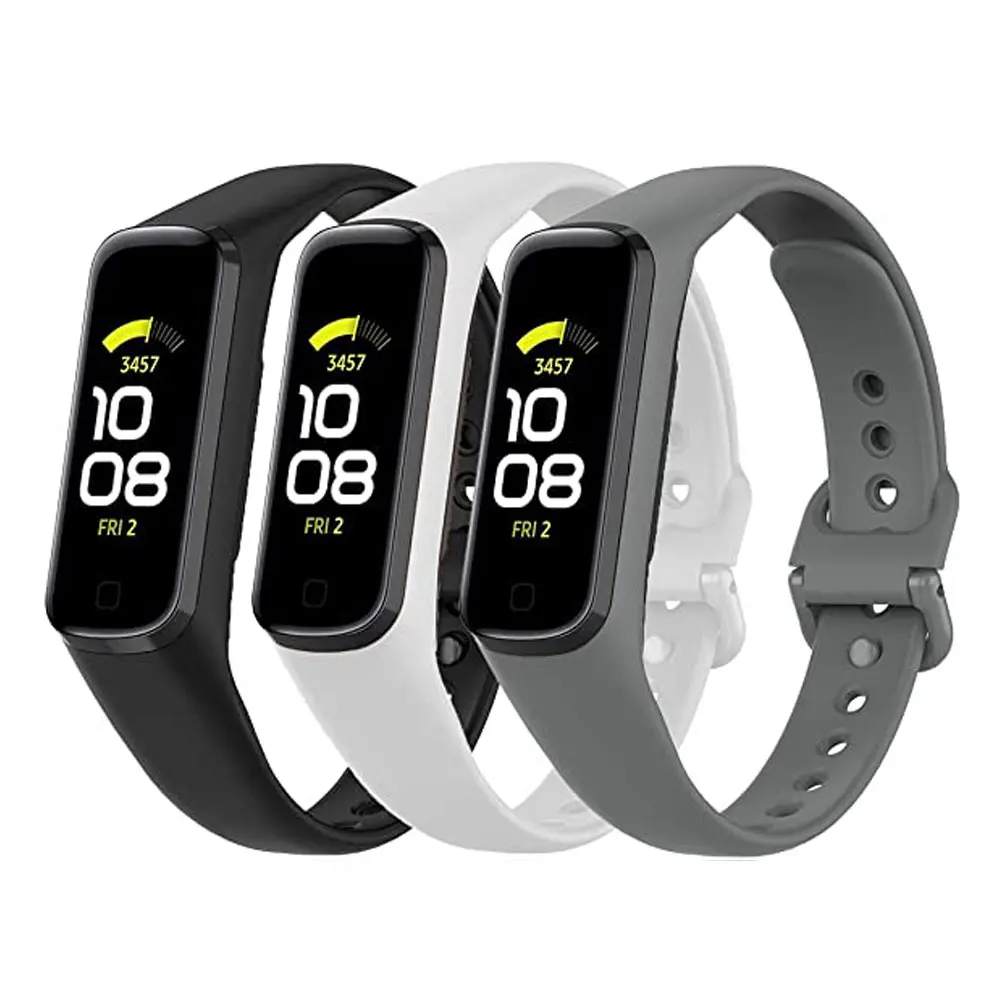 3PCS Soft Silicone Strap For Samsung Galaxy Fit 2 R220 Smart Bracelet Band Replacement Strap For Galaxy Fit 2 R220