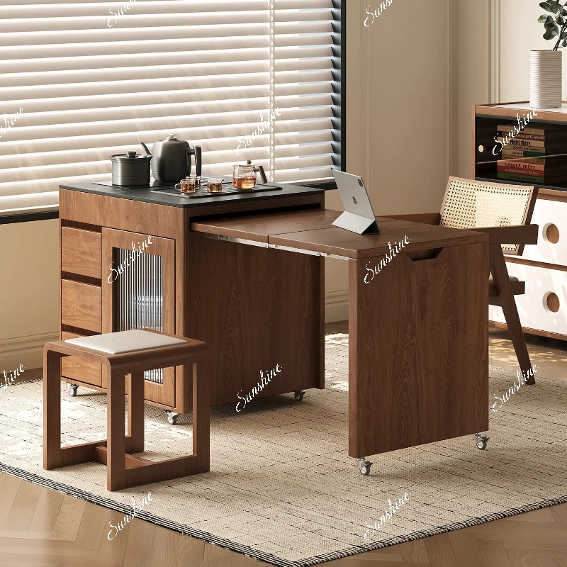 

, balcony small apartment household new Chinese style boiling water integrated Kung Fu tea table telescopic movement