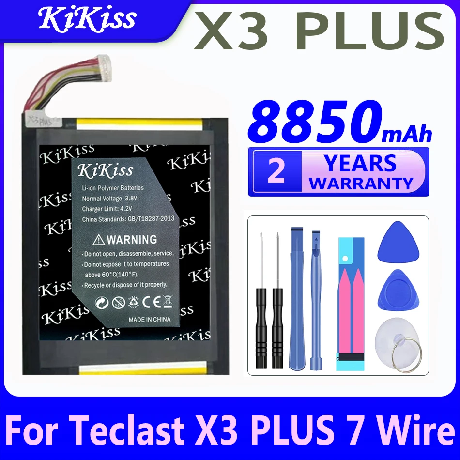 

8850mAh 9000mAh KiKiss Powerful Battery for Teclast X3 PLUS X3PLUS 7 Wire/X3 PLUS X3PLUS 9 Wire