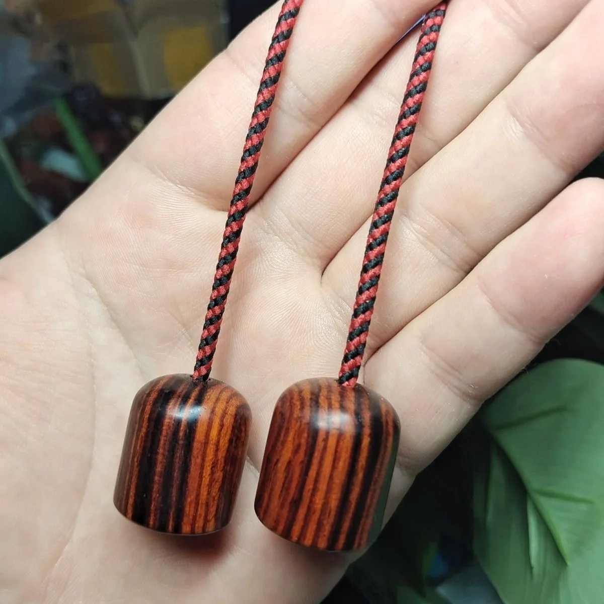 Jouet Fidget en bois rouge EDC Begleri, perles de souci, compétence des doigts, paracorde, Stress, Sport des doigts extrêmes, jouets Fidget TDAH