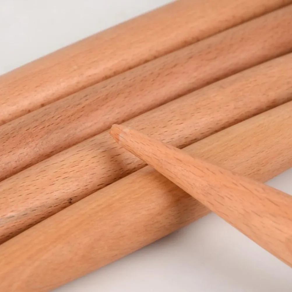 Wooden Rolling Pin 34Cm Diameter 2.8cm Premium Dough Pastry Roller Fondant Cake Noodle Baking Tool Kitchen Supplies