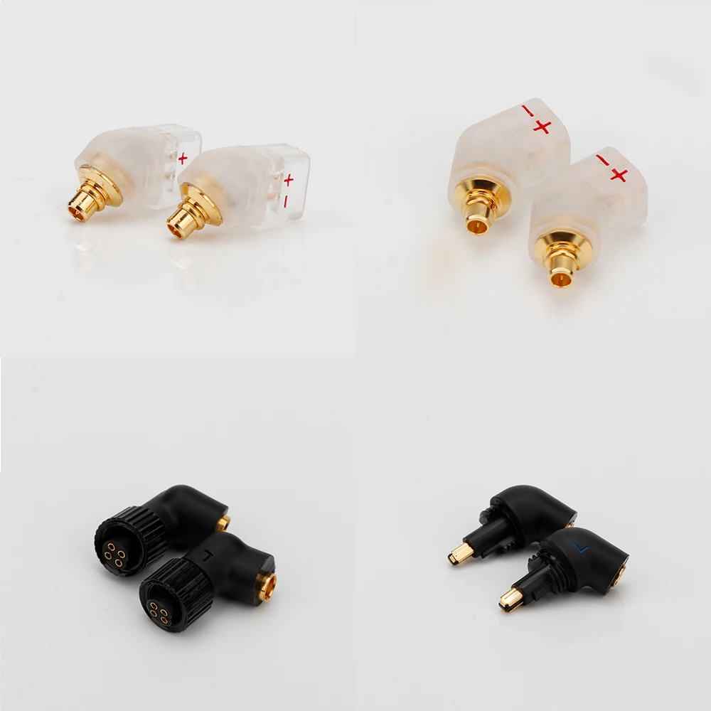 HIFI Headphone Jack Adapter MMCX 2-pin 0.78mm Flat Groove Earphone Protector 3.5mm/IE3001/JH Headphone Connector for Sony