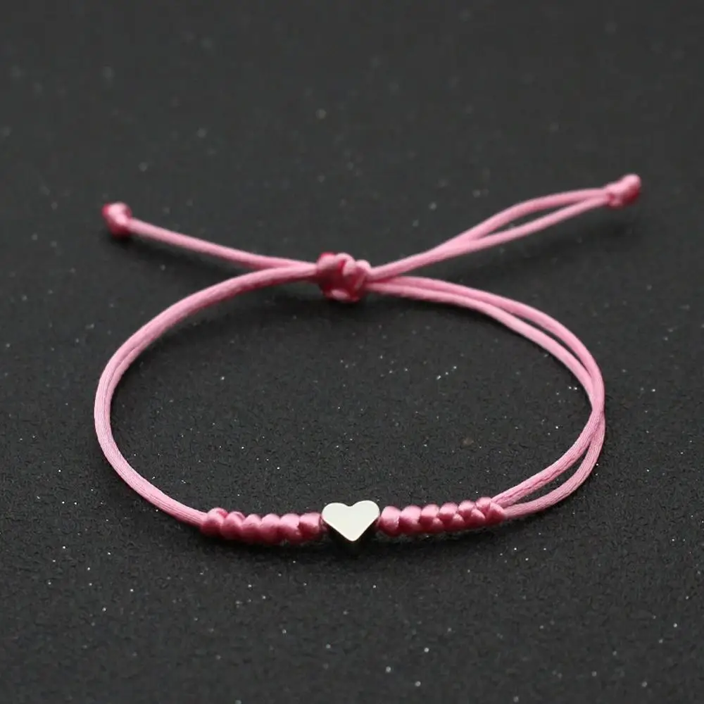 1Pcs Love Bracelet Red String Bracelet Couple Hand-Woven Adjustable Red Rope Bracelet Jewelry for Couples Sisters and Friends