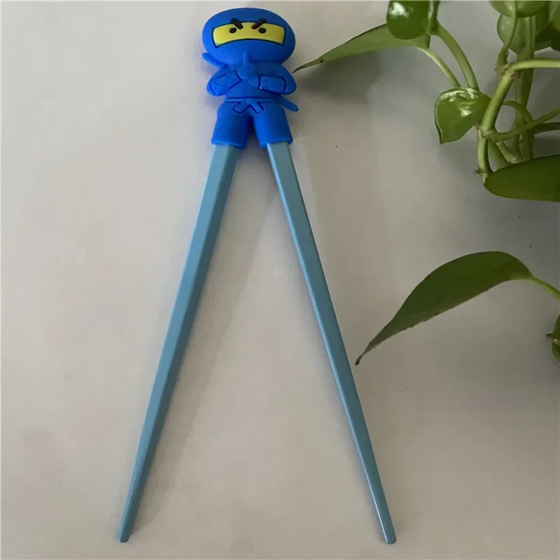 1 pair of cute samurai chopsticks learning training chopsticks multicolor samurai Chinese kids chopsticks learner gift