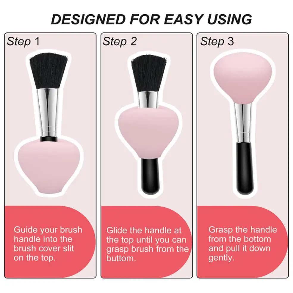 Silicone Makeup Brush Holder Makeup Brush Cover Travel Storage Box Make Up Brushes Foundation Brush  Makeup Brush Set with Case