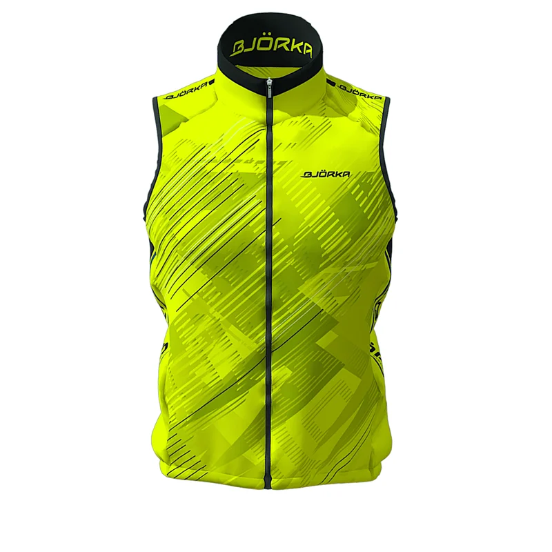 BJORKA Cycling Windproof/Waterproof Sleeveless Vest Ciclismo Gilet 3 Back Pockets Quick Dry Warm Bicycle Vest Mtb Bike Chaleco