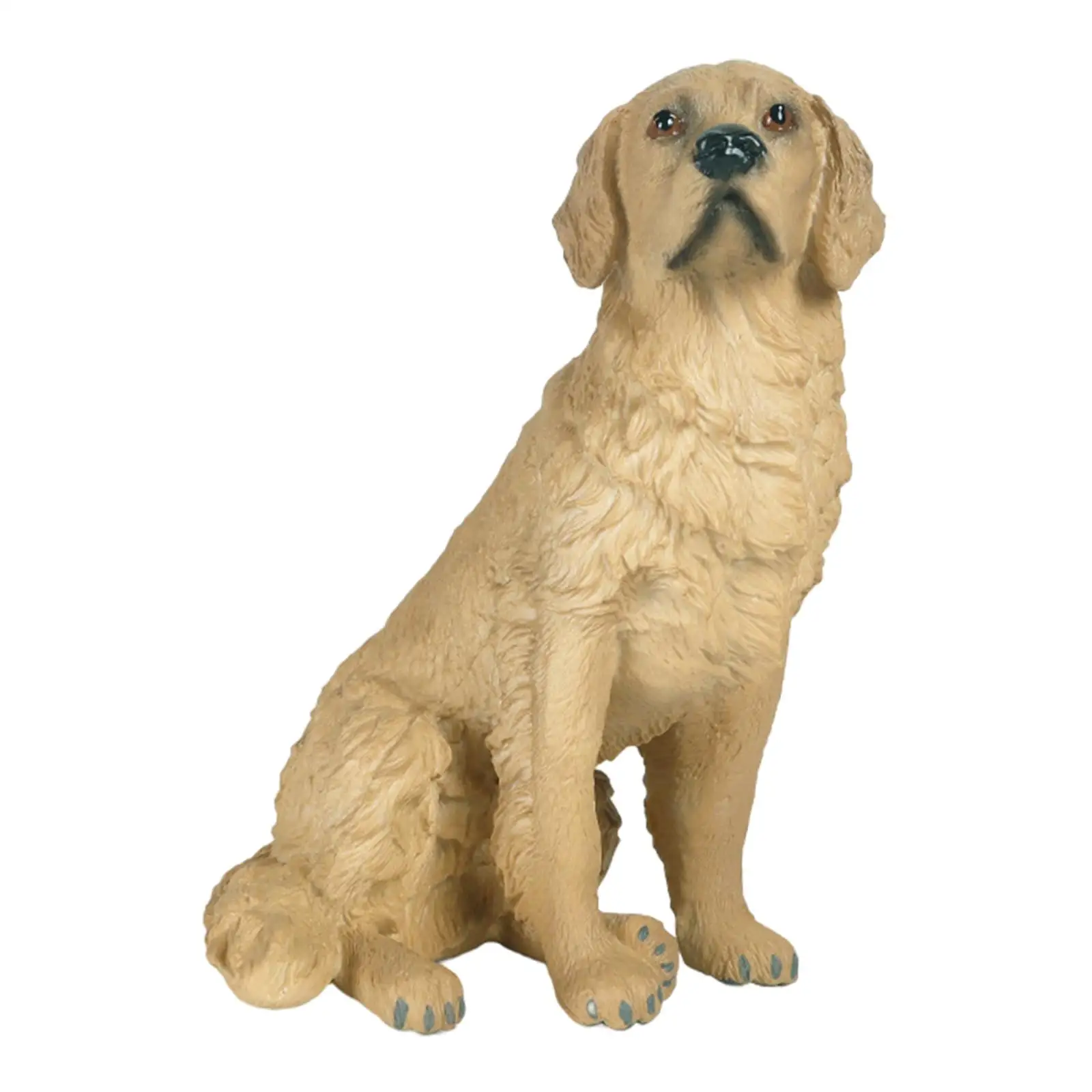 Dog Collection Figurines Decorations Retriever Dog Statue for Garden Office