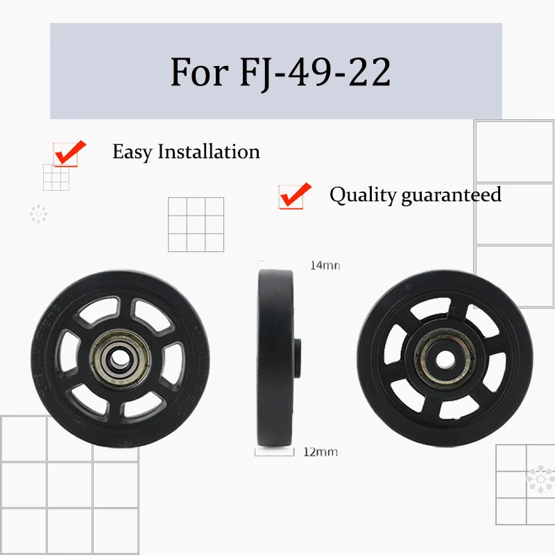 

For FJ-49-22 Universal 80mm/70mm/100mm Luggage Wheel 1 Replacement Luggage Wheel Accessory Silent and Smooth Rolling