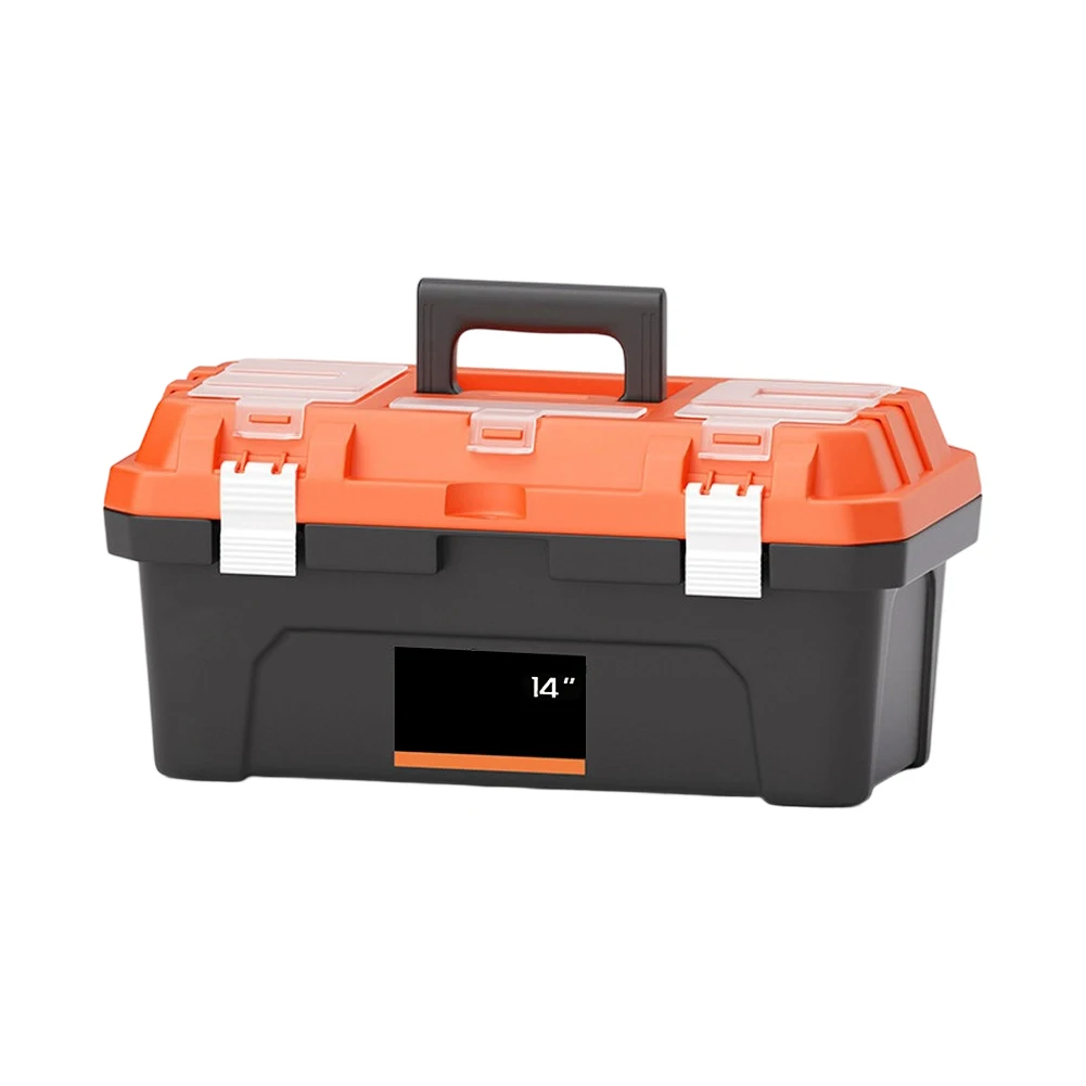 Double Layer Toolbox with Enhanced Stability for Organized Storage of For Tools Small Parts Made of For PP Double