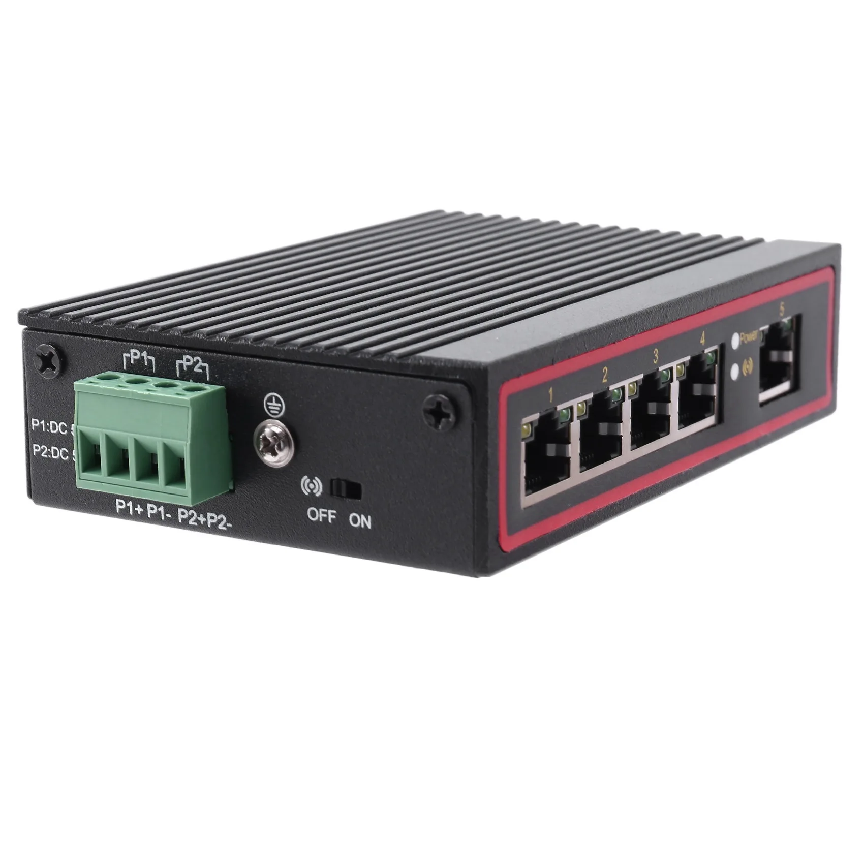 

Классический 5-портовый RJ45 10/100M Ethernet Настольный коммутатор Концентраторы Сетевой ноутбук Тип DIN-рейки