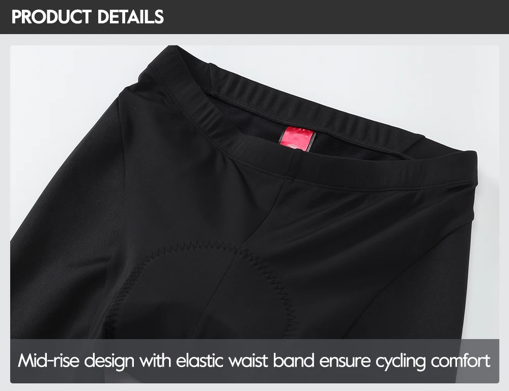 RION Fahrradhose für Herren und Damen, Winter-Thermo-Fahrradhose, MTB-Tights, gepolsterte Rennrad-Trägerhose, spritzwassergeschützt, winddicht, 7H 8H – Detail 12