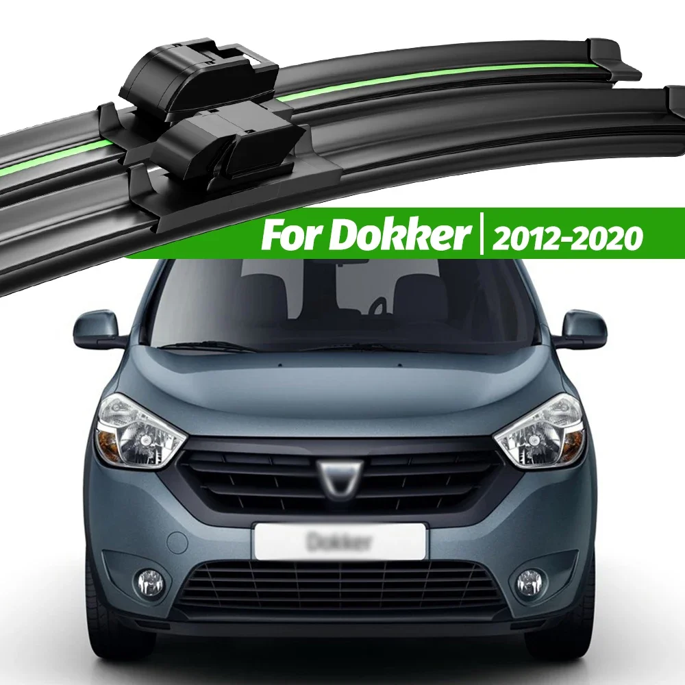 

For Dacia Dokker 2012-2020 2pcs Front Windshield Wiper Blades 2014 2015 2016 2017 2018 2019 Windscreen Window Accessories