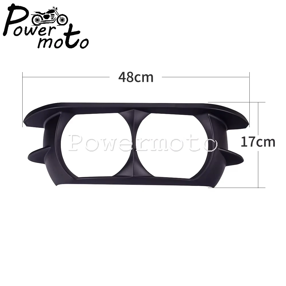 For Harley Road Glide FLTRX FLTRU FLTRXS FLTRXSE Head Light Ring Frame 15-20 Motorcycle Dual Headlight Bezel Trim Fairing Covers