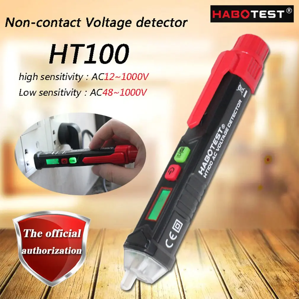 

HT100 Multi-function Digital Display Induction Test Pen Non-contact Test Pen High-precision Sound and Light Alarm