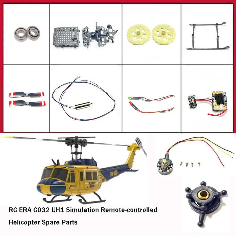 RC ERA RC Helicopter Spare Parts C032 UH1 Model Airplane Accessories Main Blade Landing Gear Simulation