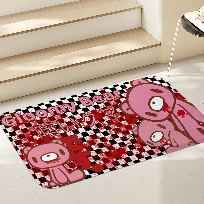 Bathroom Mat G-Gloomys Bear Custom Sleeping Room Rugs Bedroom Carpet Anti Slip Funny Doormat Entrance Door Home Decorations