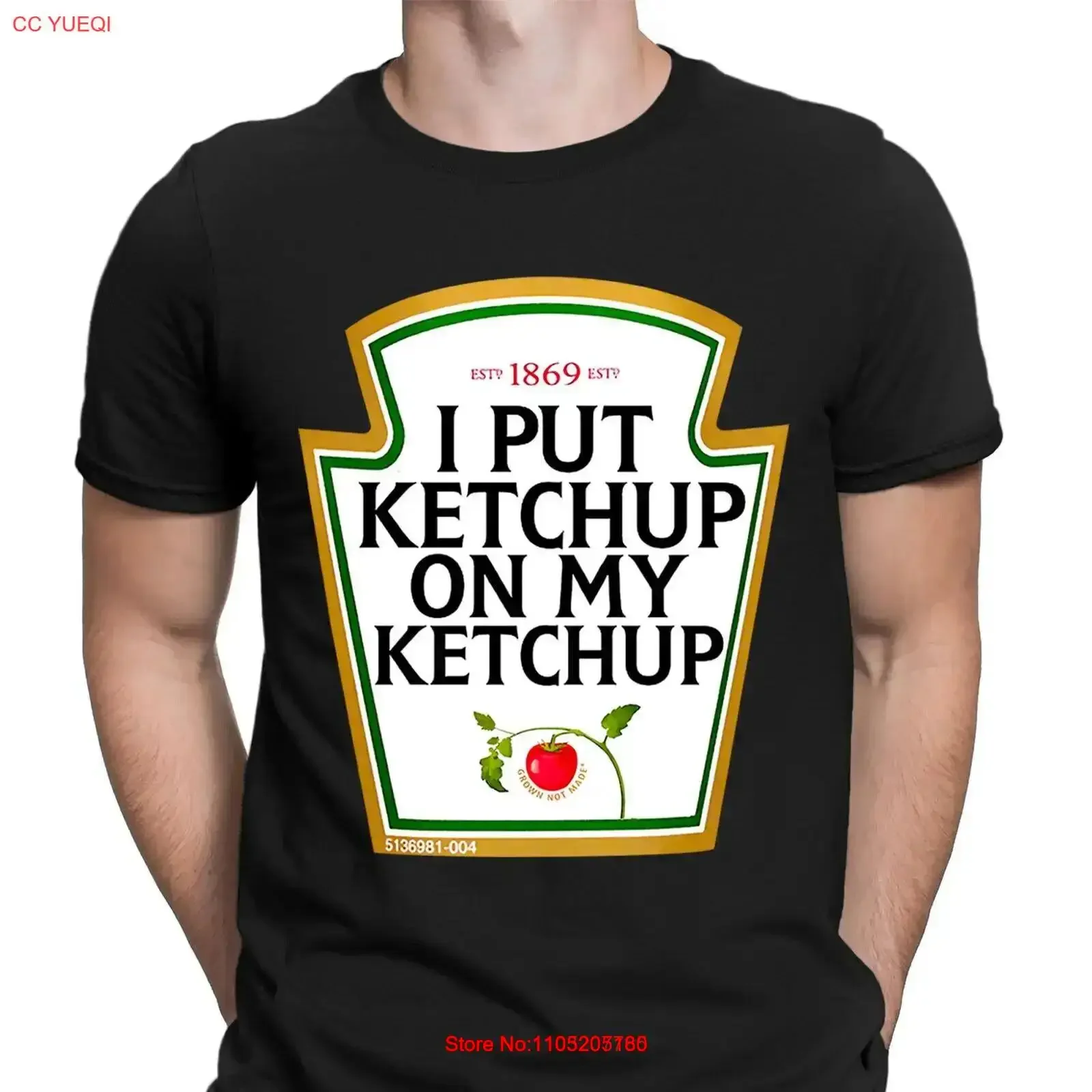 Funny I Put Ketchup Tomato Sauce Lovers Novelty Mens T Shirt Top 6NE vintage Washed streetwear graphic homme Stylish