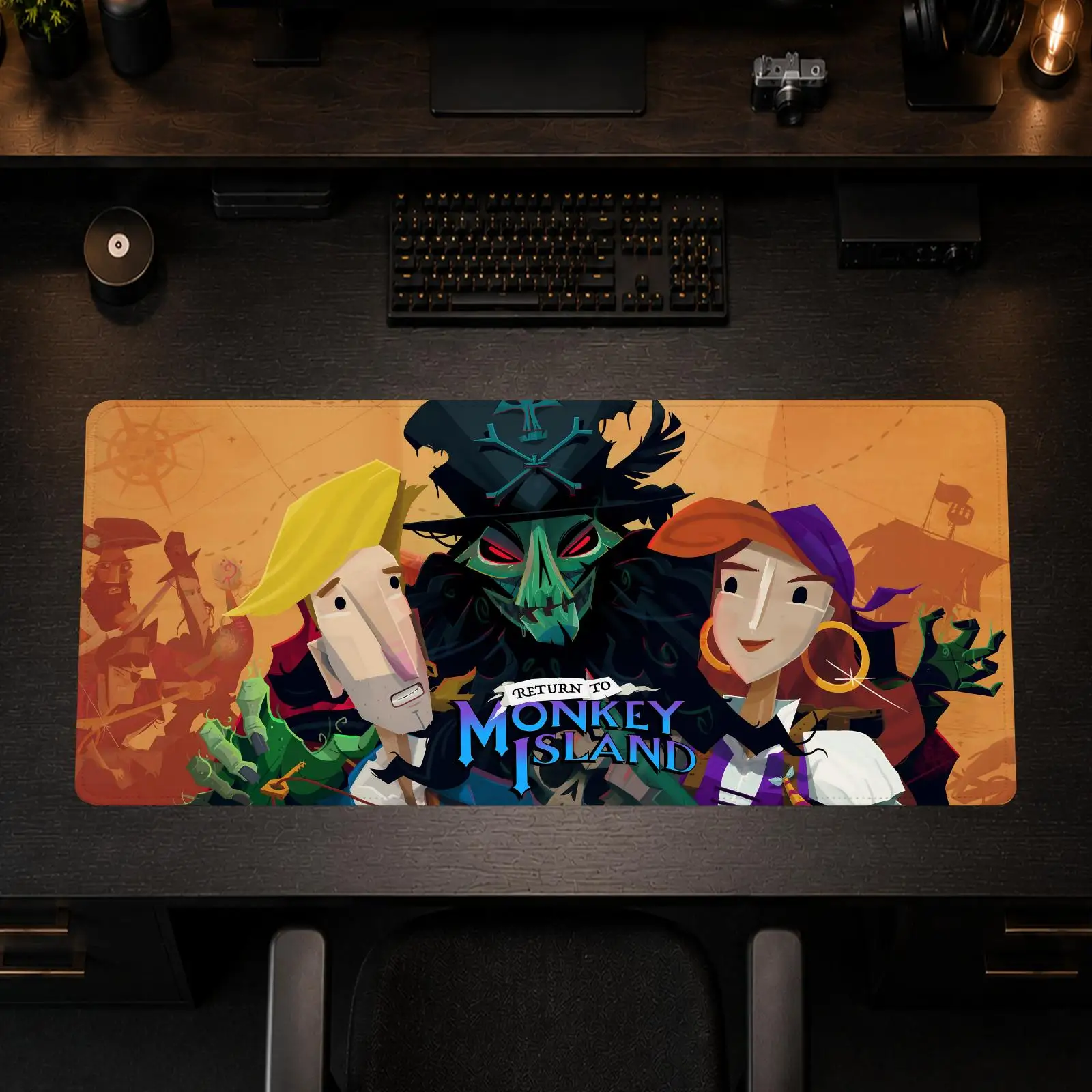 Monkey Island Mouse Pad Gaming office Non-slip Desk Mat Diy Mousepad Large Game Keyboard overlock