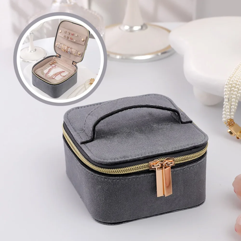 

Exquisite Jewelry Storage Box Jewelry Display Cosmetic Bag Foldable Jewelry Roll Portable Convenient Jewelry Organizer Necklace