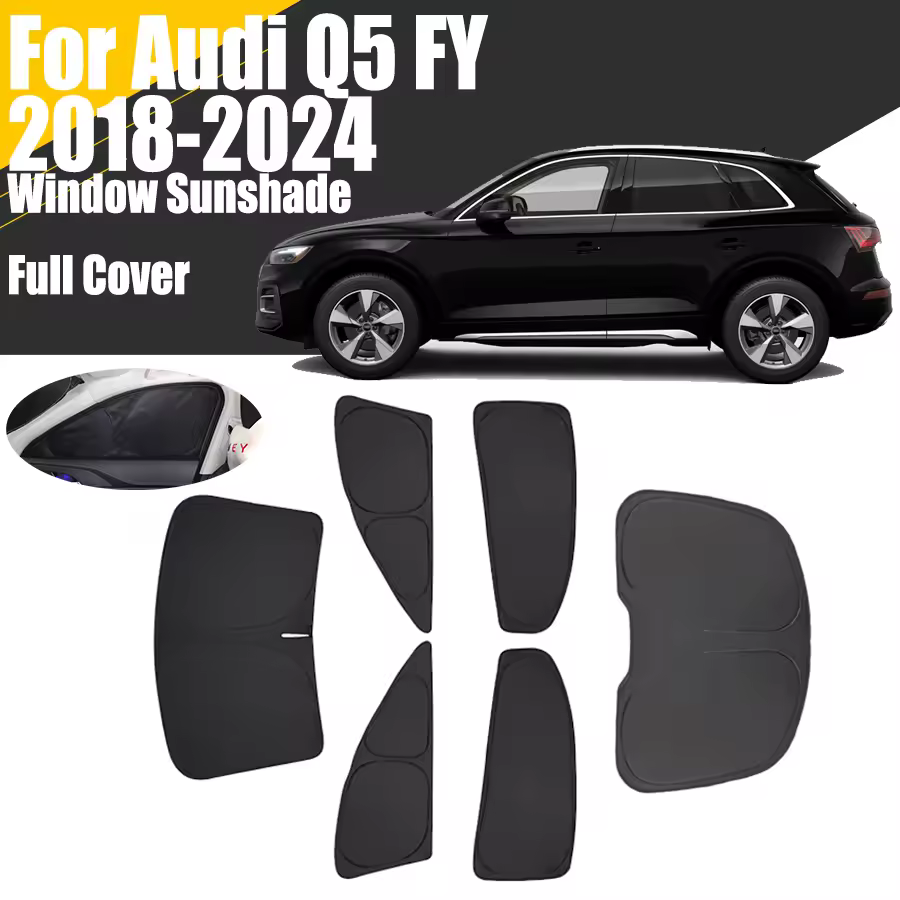 Custom Full Cover Car Window Sunshade For Audi Q5 FY 2018 - 2024 Privacy Blind Curtain Front Windshield 2019 2020 2021 2022 2023 Похожие на AliExpress