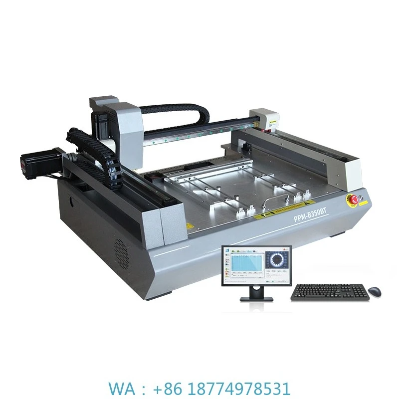 Machine Desktop Chip Smd Pick and Place Machine for Pcb Assembly PPM-B350BT Smt 4 Head Machine Automatic Pick and Place