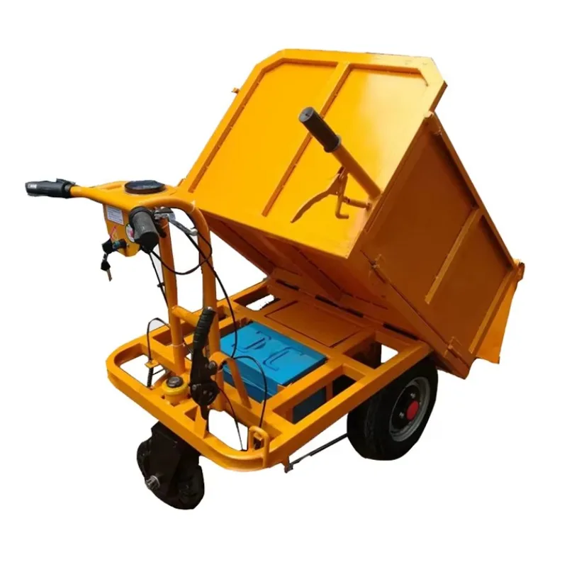

Multifunctional Electric Flat Car Garden Hand Push Power Motor Platform Cart