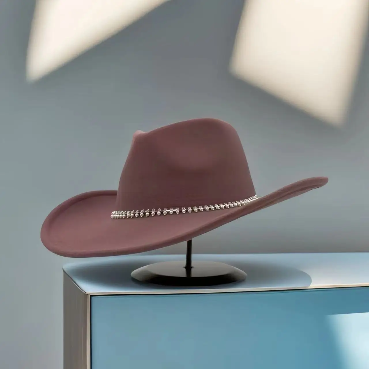 HongLuan Glitterkostuumhoed Volwassene & Cowboyhoeden Strass voor dames, Cowboy Cosplay Vrouwelijke accessoires & Cowgirl Cap