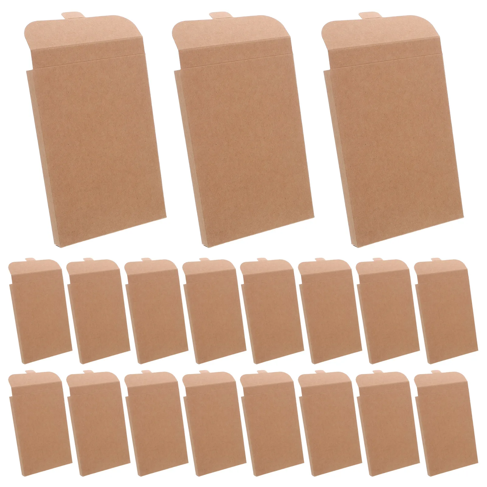

50pcs Postcard Box Kraft Paper Storage Envelope Card Packaging Holder For Greeting Cards Photos Documents Business