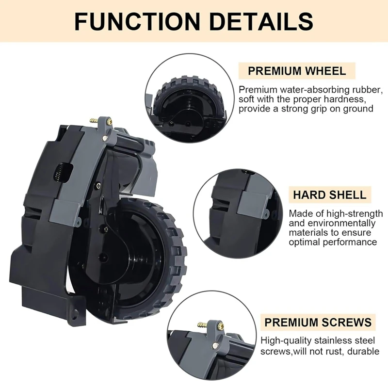 Left And Right Drive Wheel Module 1Pair For Irobot Roomba I7 I7+ I8 I3 I6+/Plus E5 E6 E7 J7 J7+ J6+ Vacuum Cleaner Parts