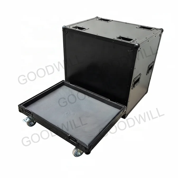 Custom High Quality 1IN1 2IN1 Sound Speaker Amplifier Flight Case Square Aluminum Plywood Fireproof Waterproof Dust Resistant