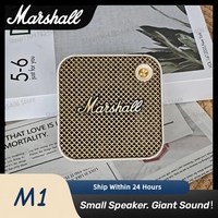 Marshall M1 Wireless Bluetooth Speaker Outdoor Portable Subwoofer Mini Home Music Player Waterproof Portable Stereo Speaker
