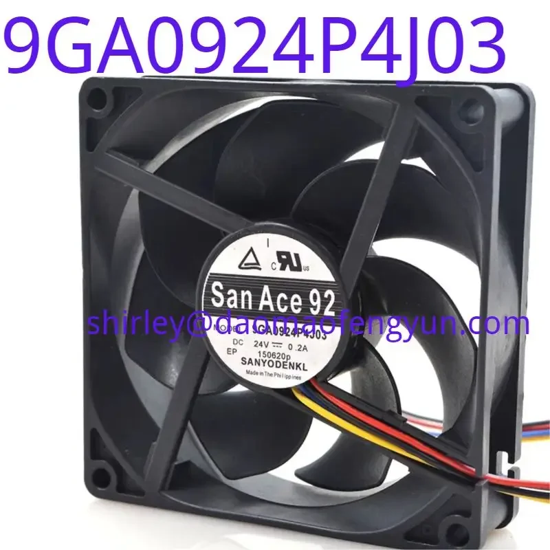 

Brand New Original 9GA0924P4J03 DC24V 0.2A 9225 9CM frequency converter cooling fan Fast shipping