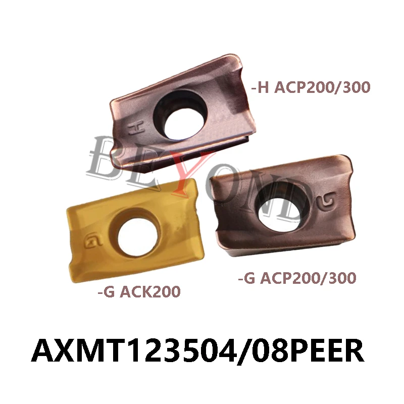 AXMT123504PEER-G ACP200 -G ACP300 AXMT123508PEER-G-H ACK200 100% Original Milling Inserts AXMT 123504 123508 PEER AXMT123504