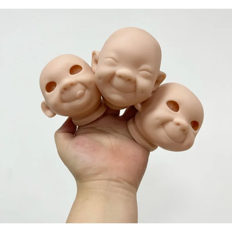 10-12 Inch 3 Pieces Mini Reborn Baby Dolls Kit Unfinished Unpainted Blank Doll Parts with Body and Eyes