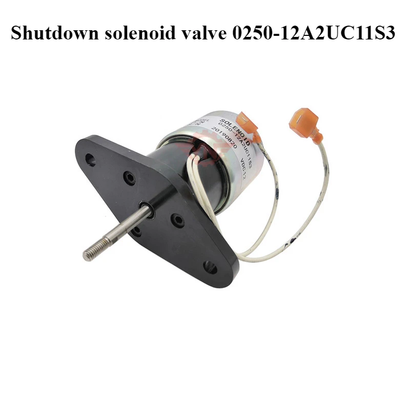 0250-12A2UC11S3 shutdown solenoid valve for excavator engine accessories shutdown solenoid valve