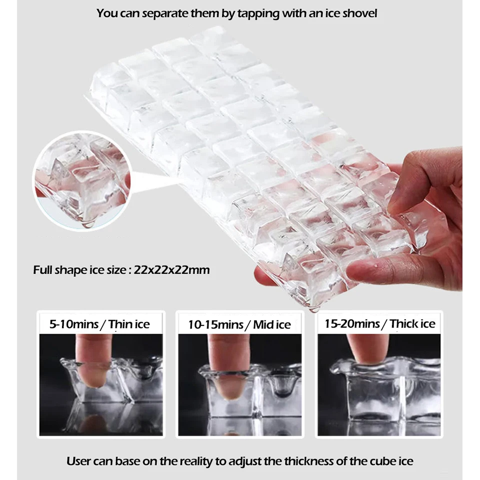 HZB50B Commercial Cube Ice Maker Machine,  Freestanding Cabinet Ice Maker  for Bar Home Office Restaurant