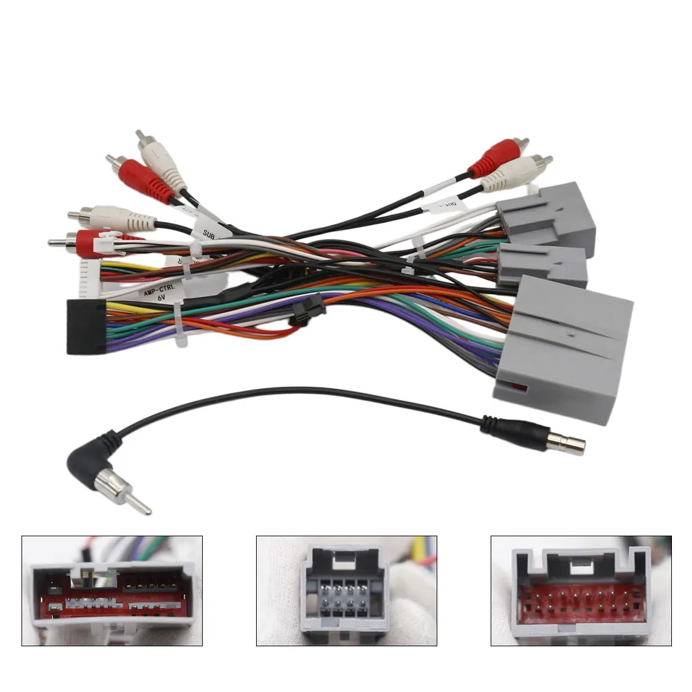 16Pin CANBUS Decoder Harness For Ford F150 P415 2008-2014 Radio Adapter Retain SWC Plug & Play 2DIN Android Cable