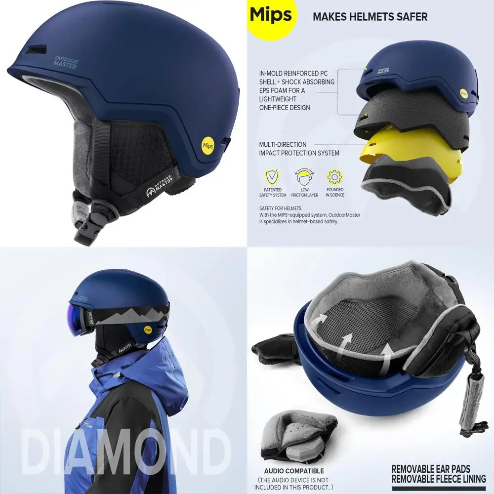 

MIPS-Equipped Diamond Ski and Snowboard Helmet for Men, Women, and Kids