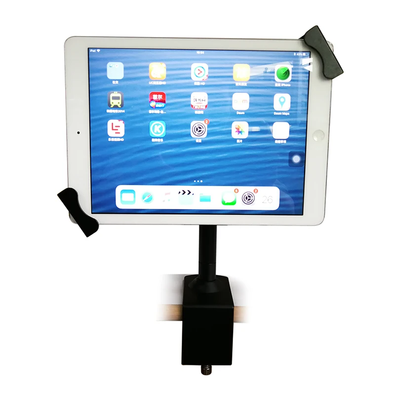 Metal Lockable Tablet Stand Security Display Desktop Clamp Case Anti-Theft for 7-10.1 Inch Tablet iPad with Lock Flexible