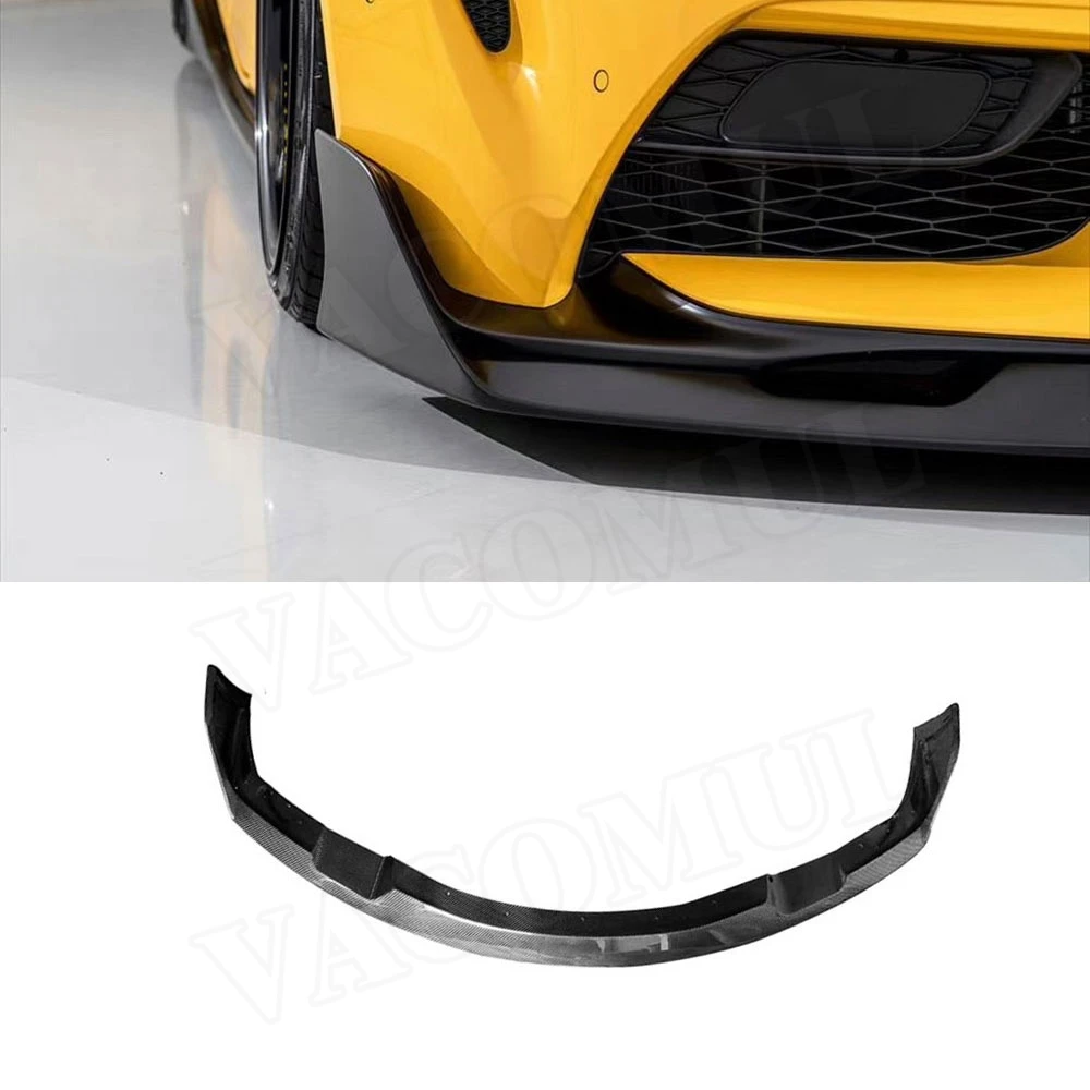 

VACOMUL High Quality Carbon Fiber Front Bumper Splitter Lip Cover Trim Fit for Toyota Supra 2019 - 2020 Car Styling FRP